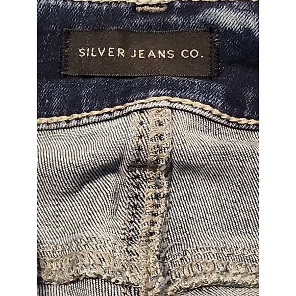 Silver Jeans Suki Women's Jeans Size 29x31 Slim Boot Cut Blue Denim Stretch - Picture 6 of 14